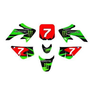 Kit déco ONE INDUSTRIES / MONSTER ENERGY - Type CRF50 