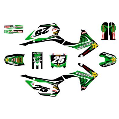 Kit déco GUNSHOT - Type CRF110 - Vert