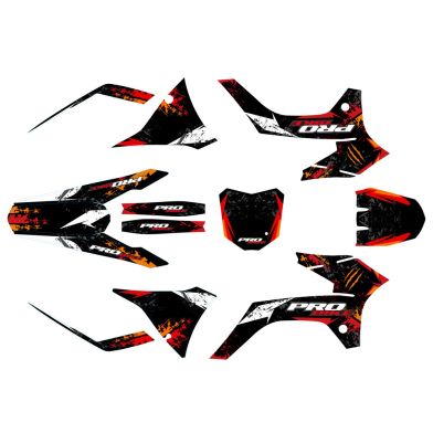 Kit déco PROBIKE - Type KTM - Rouge