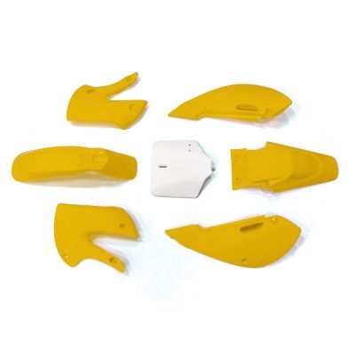 Kit plastique - Type KLX110 - Jaune