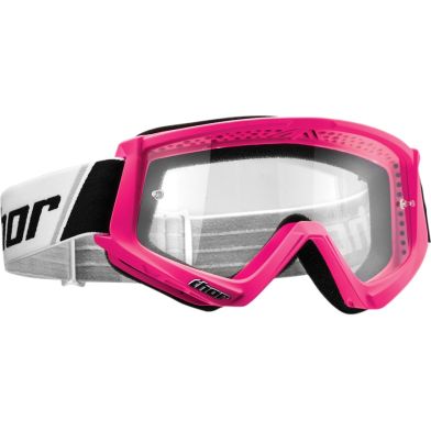 Lunettes cross THOR Combat Fluo - Adulte - Rose / Noir