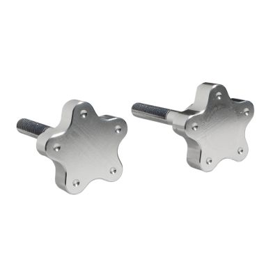 Molettes de guidon alu CNC - Étoile