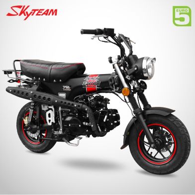 Moto DAX 125 - SKYTEAM - Black Edition - Noir Mat