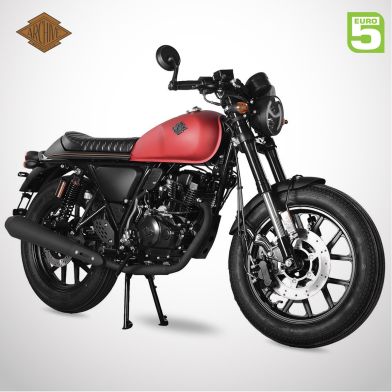 Moto homologuée CAFE RACER 125 SP E5 - ARCHIVE - Rouge Mat