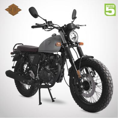 Moto homologuée SCRAMBLER 125 E5 - ARCHIVE - Gris Titane
