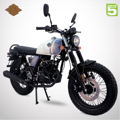 Moto homologuée SCRAMBLER 50 E5 - ARCHIVE - Blanc / Bleu
