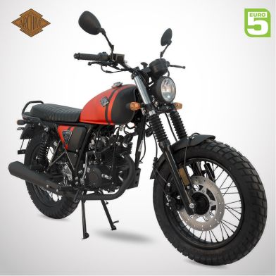 Moto homologuée SCRAMBLER 50 E5 - ARCHIVE - Noir / Rouge
