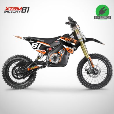 Motocross électrique enfant SX 1300W - XTRM81 - 14/12 - Orange