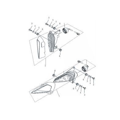 N°2 - Optique avant - Droit