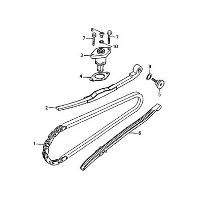 N°6 - Patin de chaîne de distribution fixe