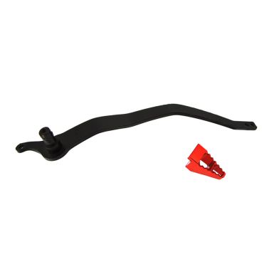 Pédale de frein - Acier - Embout CNC - Rouge