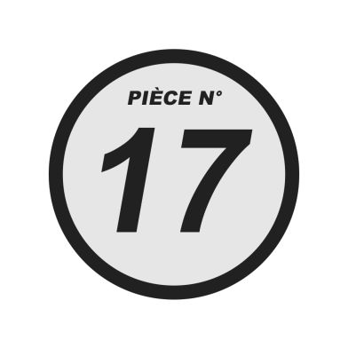 Triangle de direction - Inférieur - Noir