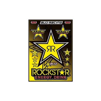 Planche stickers - ROCKSTAR / BUD RACING