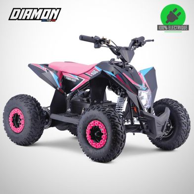 Quad électrique enfant KWIXI 1000W - DIAMON MOTORS - Édition 2025 - Rose