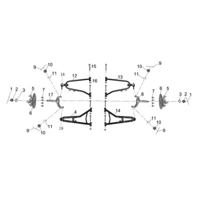N°18 - Rotule de triangle supérieur