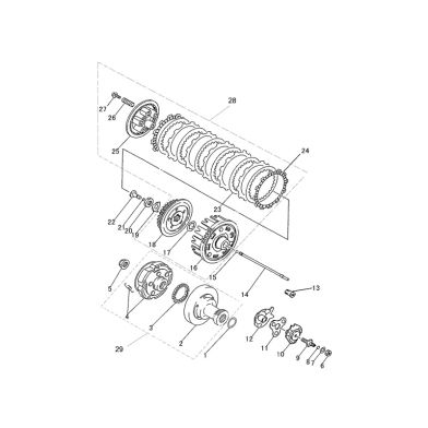 N°3 - Roulement d'embrayage centrifuge