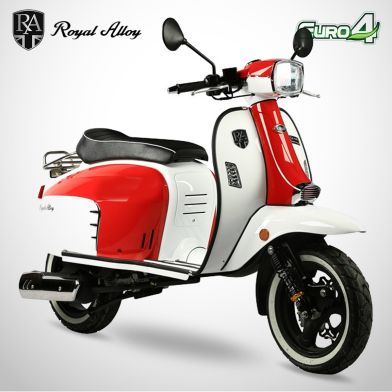 Scooter 125cc Grand Tourer - 4 Temps - ROYAL ALLOY - Blanc
