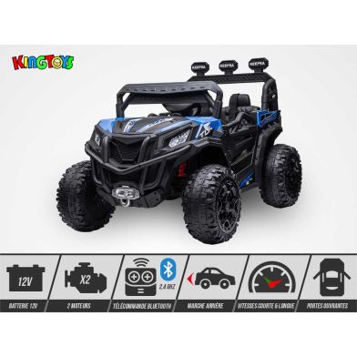 Buggy électrique enfant KINGTOYS – SSV 60W – Bleu