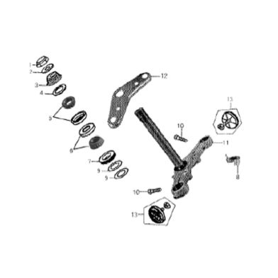 N°11 - Té de fourche inférieur