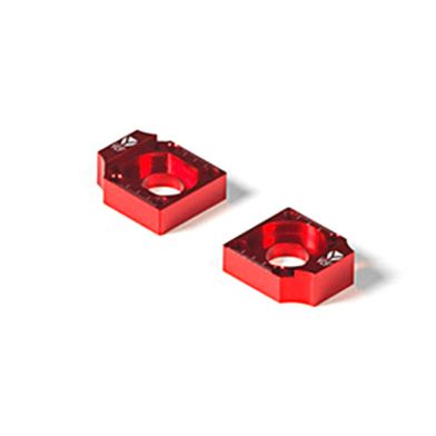 Tendeurs de chaîne alu CNC YCF - 15mm - Rouge