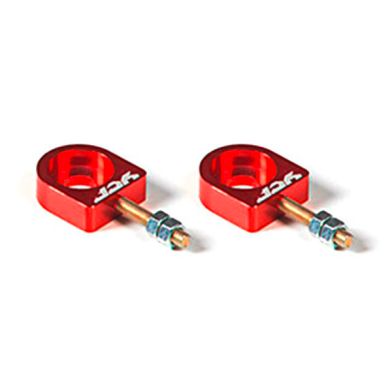 Tendeurs de chaîne alu CNC YCF - 12mm - Rouge