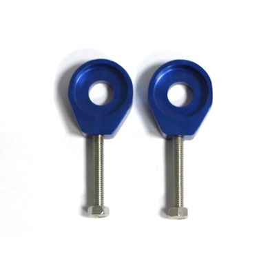 Tendeurs de chaîne alu rond - 12/6mm - Bleu