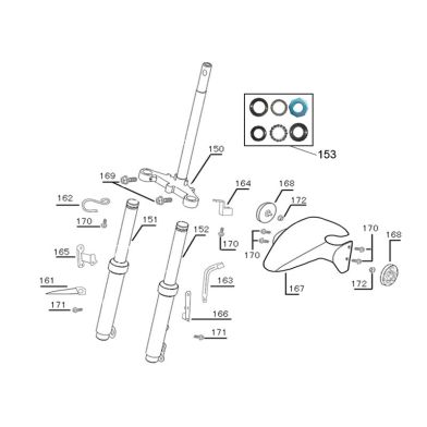 N°152 - Tube de fourche - Gauche