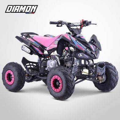 Quad enfant TYPHON 125 - Roues 7" - DIAMON MOTORS - Édition 2025 - Rose