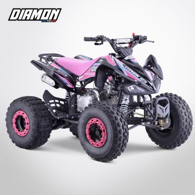 Quad enfant TYPHON 125 - Roues 8" - DIAMON MOTORS - Édition 2025 - Rose