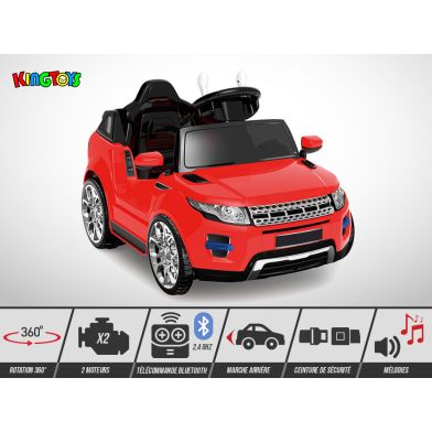 Voiture électrique enfant KINGTOYS - Lander 50W - Rouge