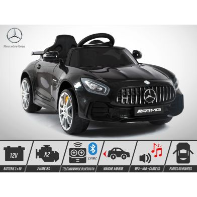 Voiture électrique enfant KINGTOYS - Mercedes GT-R AMG 70W - Noir