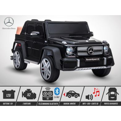 Voiture électrique enfant KINGTOYS - Mercedes G650 MAYBACH 50W - Noir