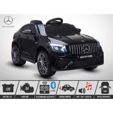 Voiture électrique enfant KINGTOYS - Mercedes GLC 63 S AMG 100W - Noir