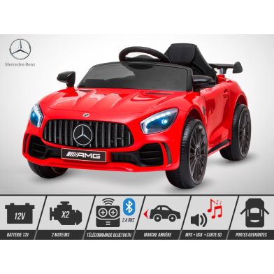 Voiture électrique enfant KINGTOYS - Mercedes GT-R AMG 40W - Rouge