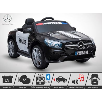 Voiture électrique enfant KINGTOYS - Mercedes SL 500 80W - Police