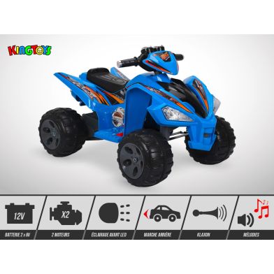 Quad électrique enfant KINGTOYS - Varox 70W - Bleu