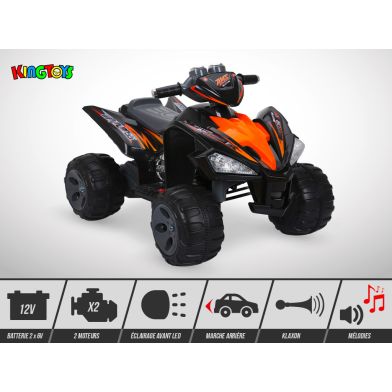 Quad électrique enfant KINGTOYS - Varox 70W - Noir